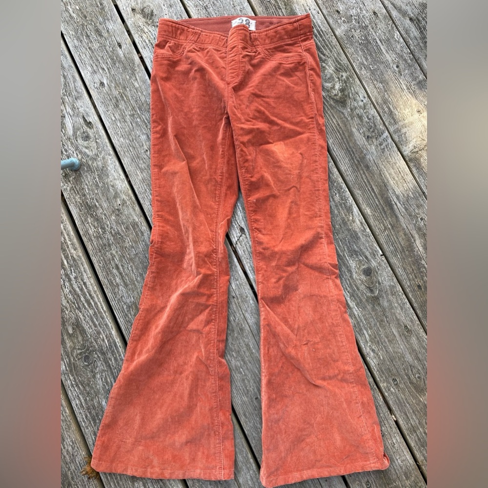 Free People Stretch Cord bell bottom flare pants